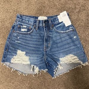 Abercrombie & Fitch Curve Love Mid Rise Shorts